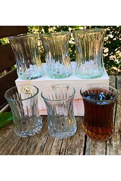 6 Lı Cam Çay Bardağı 6 Lı Cam Çay Bardağı Elysia Model 160 Ml Çay Bardağı
