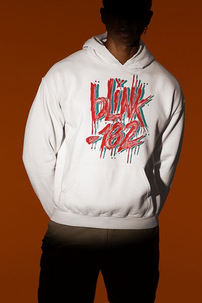 SEVBANO Blink-182 Graffiti Printed Unisex Oversize Hoodie
