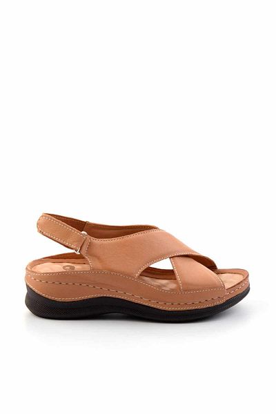 Bambi Taba Leather Women's Sandals K05465048003