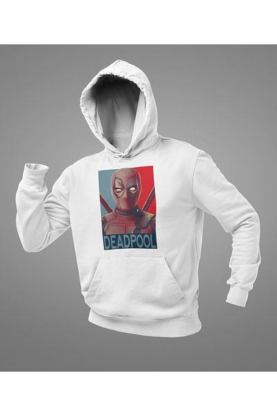 SEVBANO Deadpool Printed Unisex Oversize Marvel Hoodie