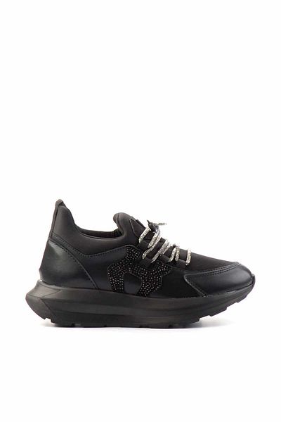 Bambi Schwarz Schwarz Stretch Damen Sneaker K 01212555517