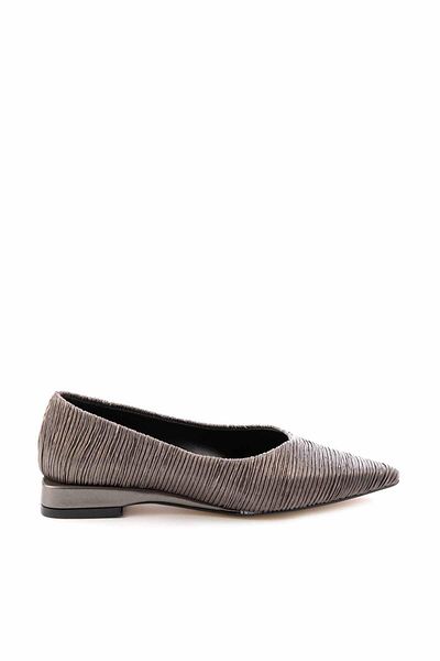 Bambi Pantofi clasici cu toc pentru femei șifonați platină K 01188121742