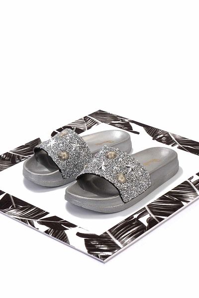Bambi Lame Stone Women's Slippers K04319430187