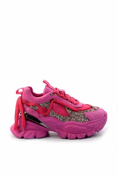 Bambi Fuchsia Leather Women's Sneaker K01480004703