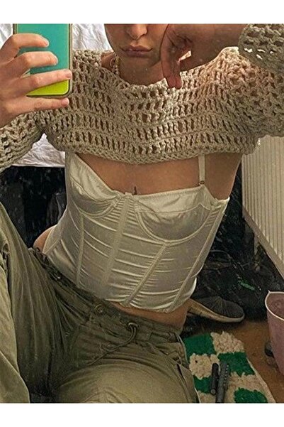 weywot Бежевий плетений болеро