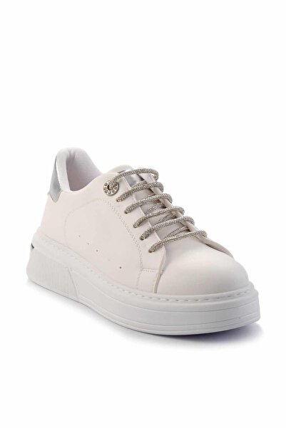 Bambi Tenis de damă alb metalic Lame K 01377023509