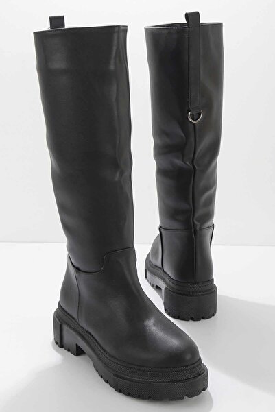 Bambi Чорні жіночі чоботи K03503810409