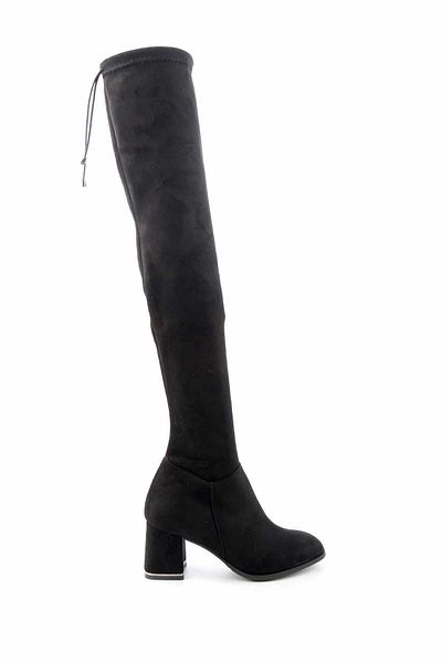 Bambi Μαύρα Suede Γυναικείες Μπότες K03215920002