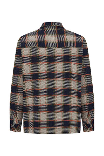 Mudo Double Pocket Textured Regular Fit Long Sleeve Shirt