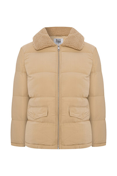 Mudo Fur Collar Quilted Coat