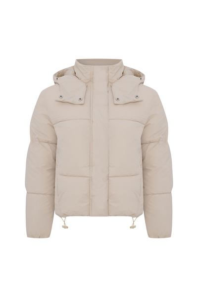 Mudo Hooded Quilted Inflatable Coat