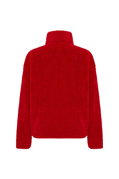 Mudo Loose Fit Stand Collar Fleece Jacket