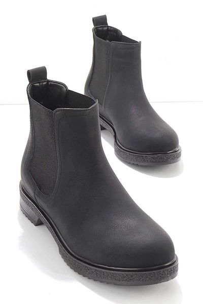 Bambi Μαύρες γυναικείες μπότες & μποτάκια Nubuck 02250058101