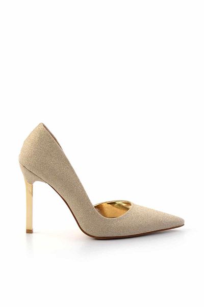 Bambi Gold Glitter Women's Evening Dress Shoes K01397180578