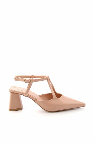 Bambi Beige Women's Classic Heeled Shoes01237040309