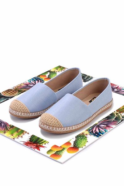 Bambi Espadrile de damă din denim albastru - K 01125010018