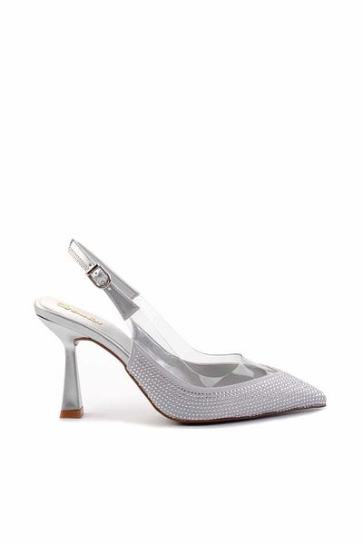Bambi Przezroczyste Lame Stone Damskie Klasyczne Buty Na Obcasie K01231666623