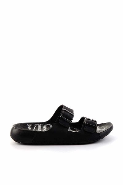Bambi Women's Black Slippers K04446070109