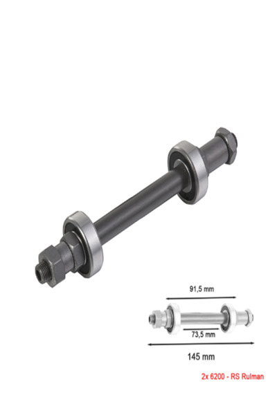 Cin Bisiklet Arka Mil - QR İç Boru, Rulmanlı, Disk Fren Uyumlu