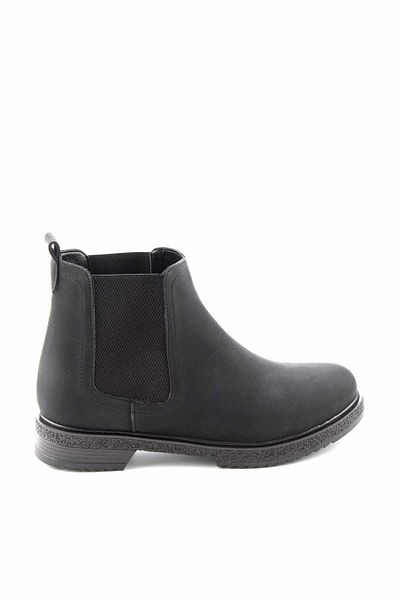 Bambi Μαύρες γυναικείες μπότες & μποτάκια Nubuck 02250058101
