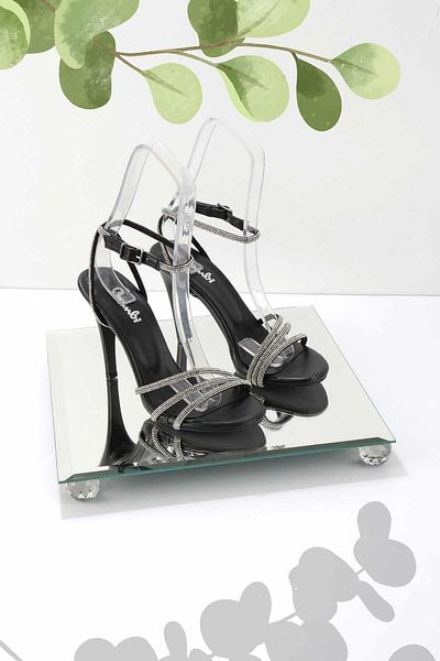 Bambi Shiny Black Women's Evening Dress Shoes K 05726030209