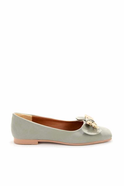 Bambi Wassergrüne Damen-Loafer-Schuhe aus Nubukleder K 01641121401