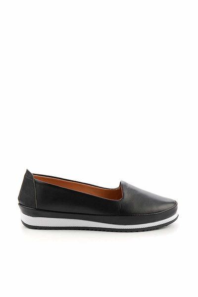Bambi Schwarze Damen-Espadrille aus echtem Leder K 01582301303