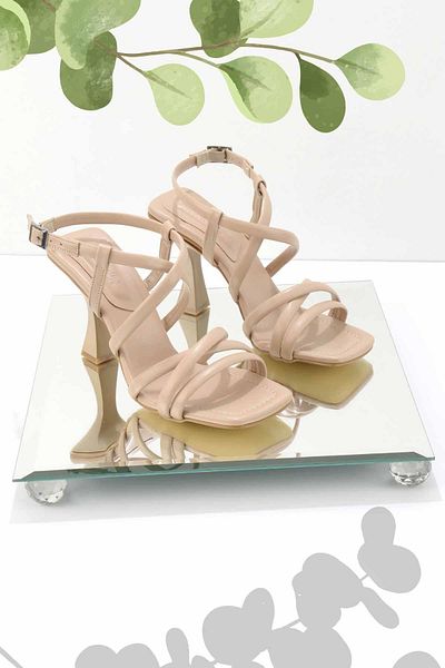 Bambi Nackte klassische Damenschuhe mit Absatz K 05687089209