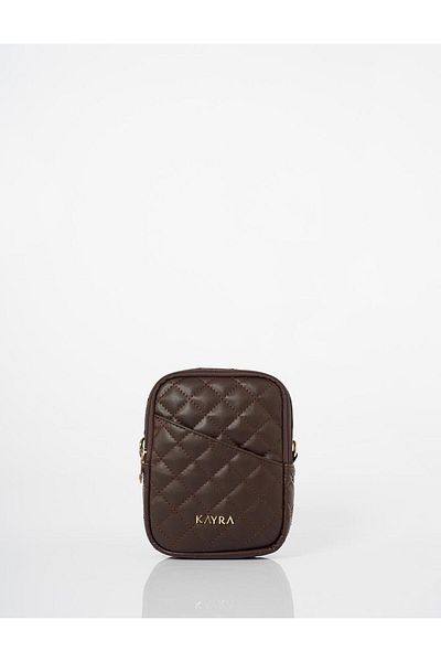 Kayra Geantă portofel matlasată Bitter Brown