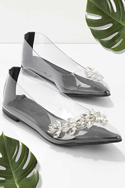 Bambi Balerini de damă din PVC negru K 01503520323