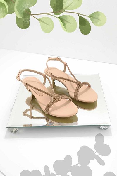 Bambi Matte Nude Satin Women's Classic Heeled Shoes05209431038