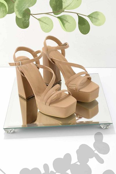 Bambi Nackte klassische Damenschuhe mit Absatz K 05215020809