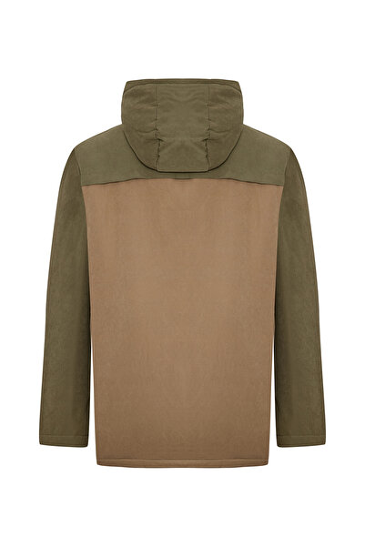 Mudo Color Blocked Hooded Coat