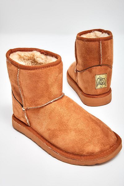 Bambi Tan Suede Γυναικείες Μπότες & Μποτάκια02635510102