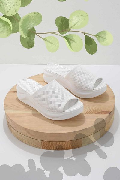 Bambi K 04203095009   Model White Women's Slippers