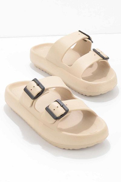 Bambi Beige Gel Women's Slippers K04740320359