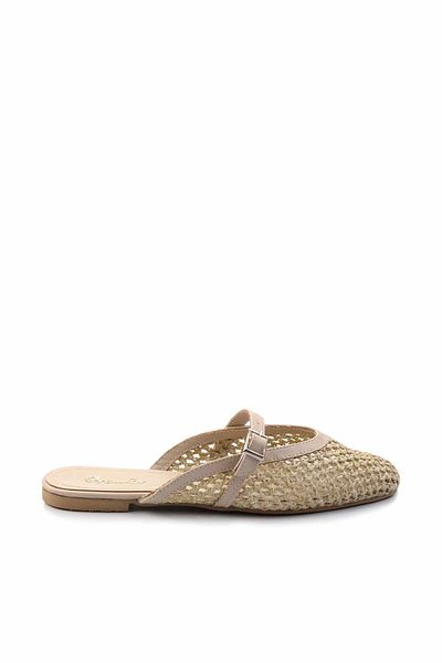 Bambi Straw Mink Women's Slippers - K04575005528