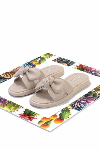 Bambi Beige Beige Women's Slippers K04875050809