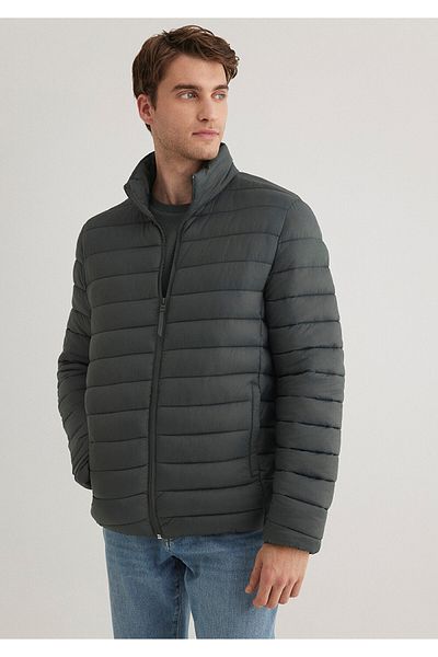 Mavi Grüne Pufferjacke mit Stehkragen0110016-71598