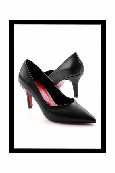 Bambi Pantofi cu toc de damă negri clasici - K 01231400209