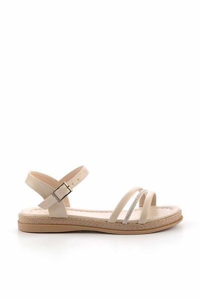 Bambi Beigefarbene Damensandalen K05369537209