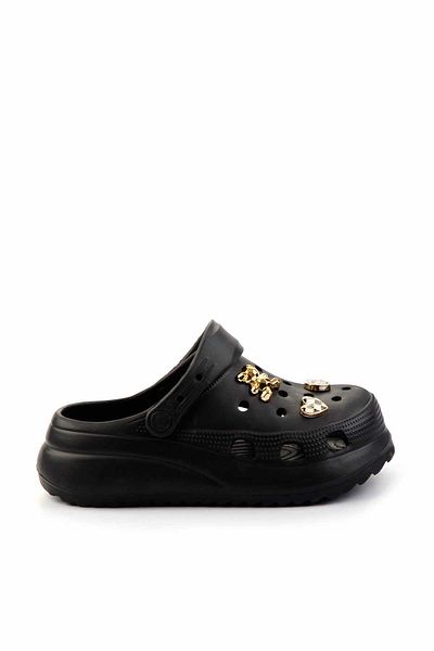 Bambi Black Gel Women's Slippers K 04445428159