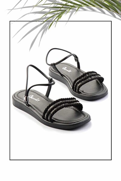 Bambi Women's Black Sandals K05956750809