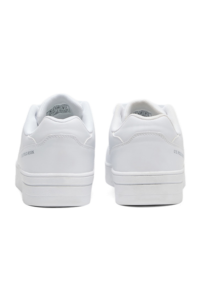 U.S. Polo Assn. Ανδρικά απλά λευκά αθλητικά παπούτσια με υπέροχη ελπίδα και κάθισμα σε κάθε δυνατότητα