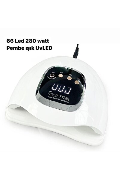 CURPERYO COSMETİC X15 Max 66 Led 280 W Protez Tırnak Kalıcı Oje Kurutucu Uv L...