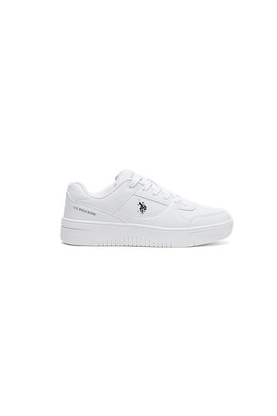 U.S. Polo Assn. Adidași de damă, albi, joasă - Design clasic minimalist, pantofi casual confortabili de zi cu zi