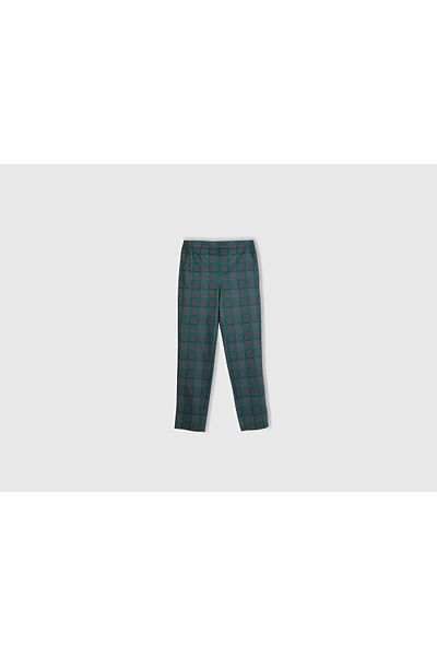 United Colors of Benetton Women's Gray Mix Viscous Blended All Patterned Elastic Waist Pants