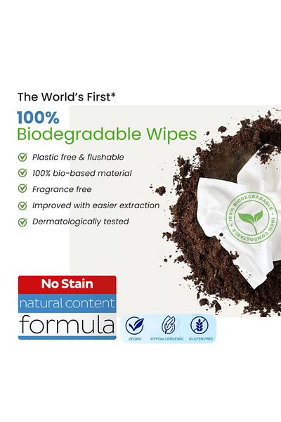 Sleepy Easy Clean Wipes | Biodegradable | Clove & Cinnamon | 200 Sheets | 50X4 Pack