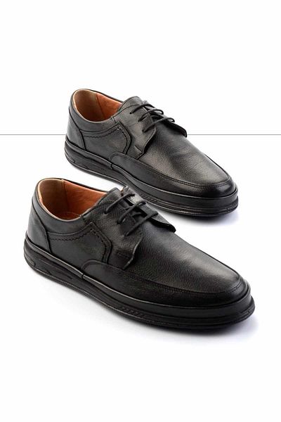 Bambi Black Genuine Leather Men's Casual Shoes E01440061603
