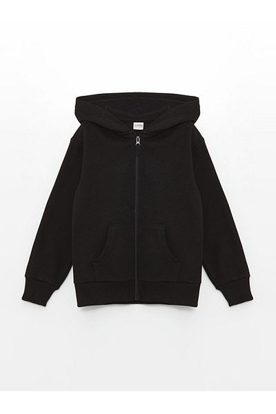 LC Waikiki Long Sleeve Girl's Thick Zip-Up Sweatshirt